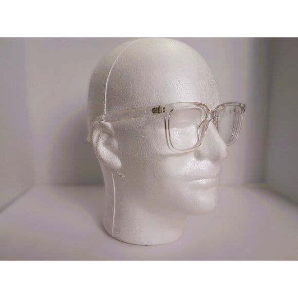 Firmoo Trendy Oversized Square Crystal Clear 53-19-149 Eyeglasses Frames - Picture 3 of 14